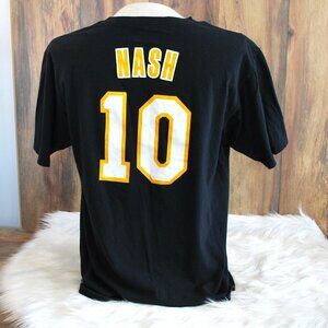 NBA Adidas Go To Tee Lakers Nash 10 Cotton Tee Black/Yellow XL